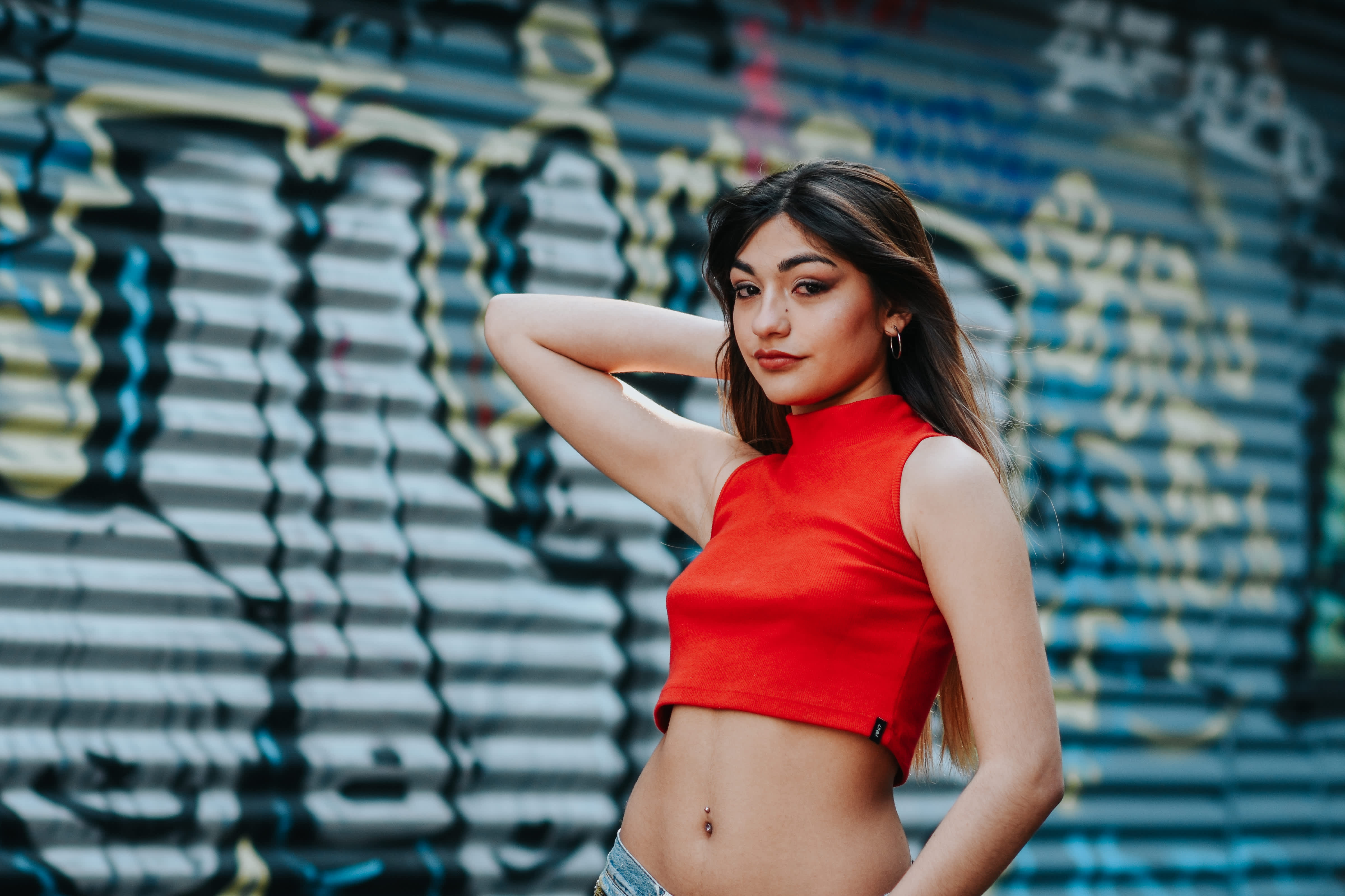Camisa Roja 7 Grafitti
